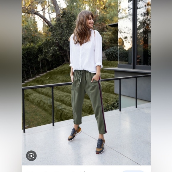 XIRENA /  Rex Pant Eggplant purple jogger tuxedo Side stripe detail XS - Picture 8 of 8